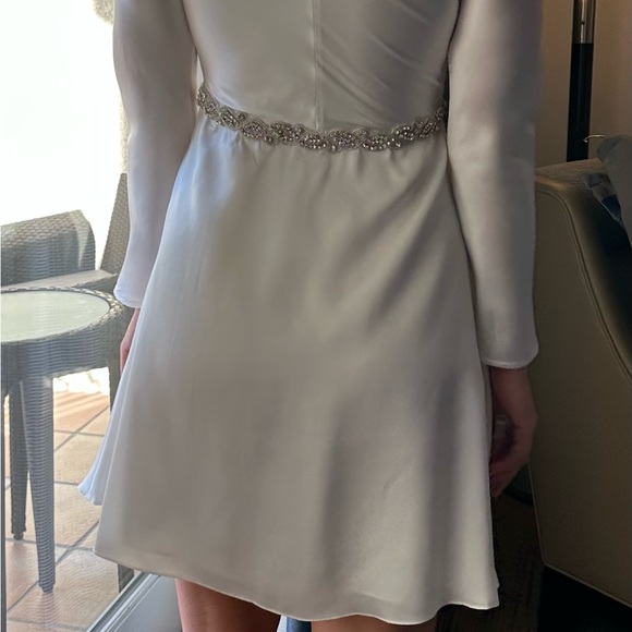 Wolf & Badger Mione Mini Silk Dress With Diamond Detail - NEVER WORN, BNWT - Picture 5 of 6